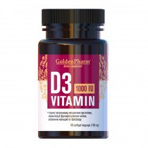 Витамин D3 1000 МЕ капс. 150 мг №90, GoldenPharm