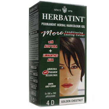Краска для волос 4D ЗОЛОТОЙ КАШТАН Herbatint, 150 мл
